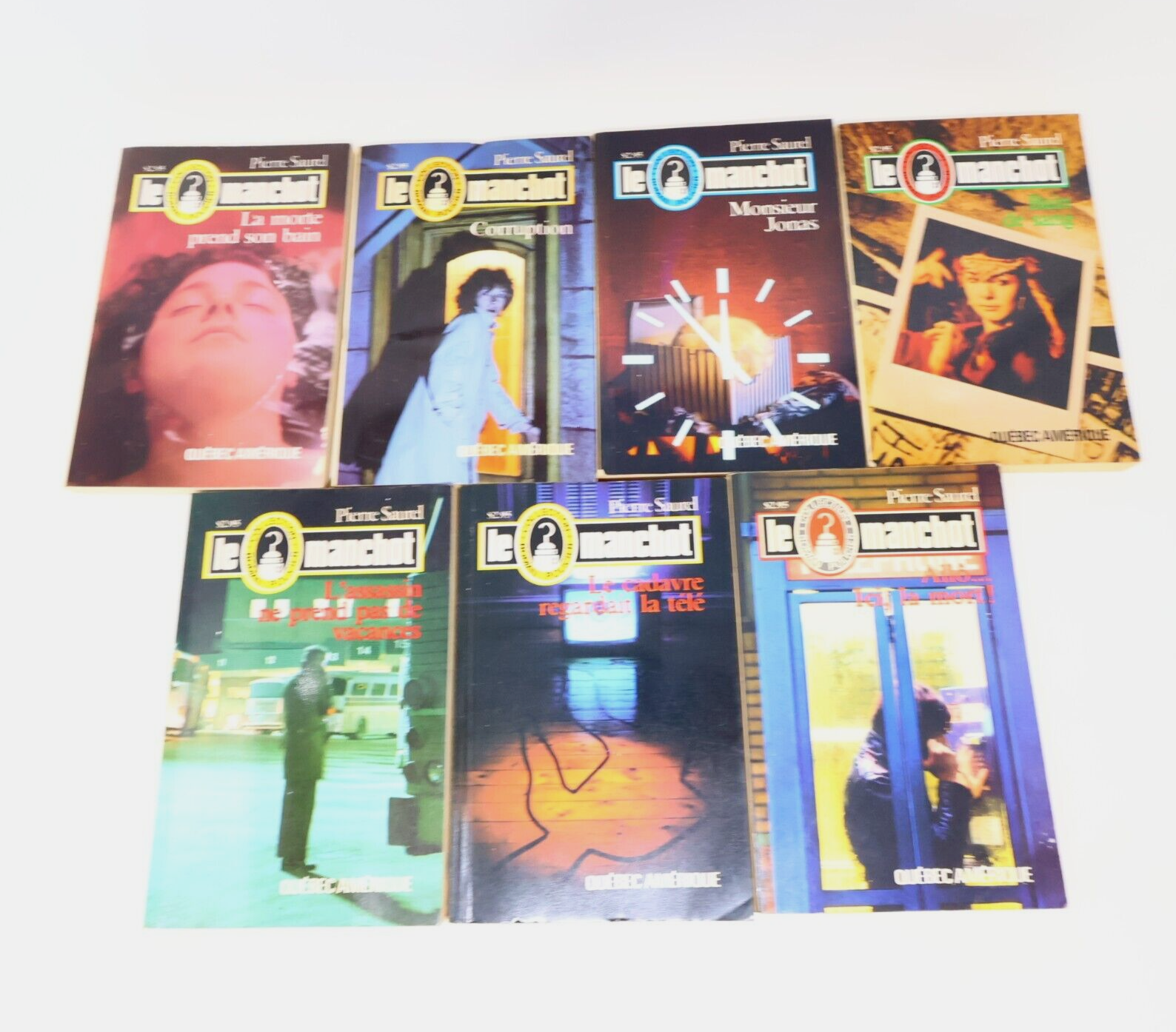 Lot 15 Livres Le Manchot Pierre Saurel Policier Québec Amérique Français French