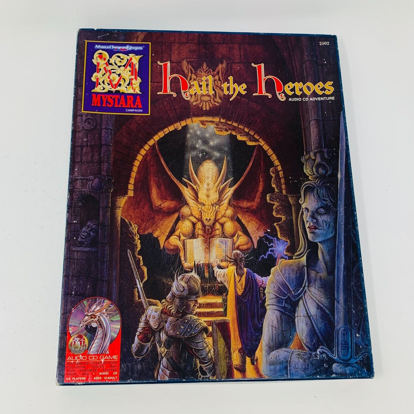 Empty Box Replacement Part for AD&D Mystara Campaign Hail the Heroes 2502 1994