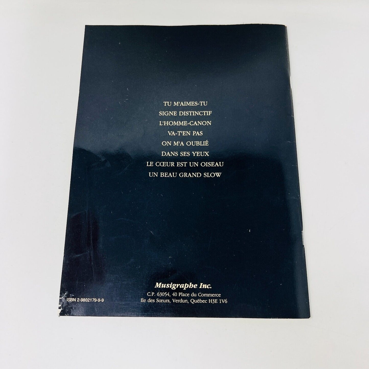 1994 Richard Desjardins Piano Partitions Songbook Musigraphe Tu m'aimes-tu