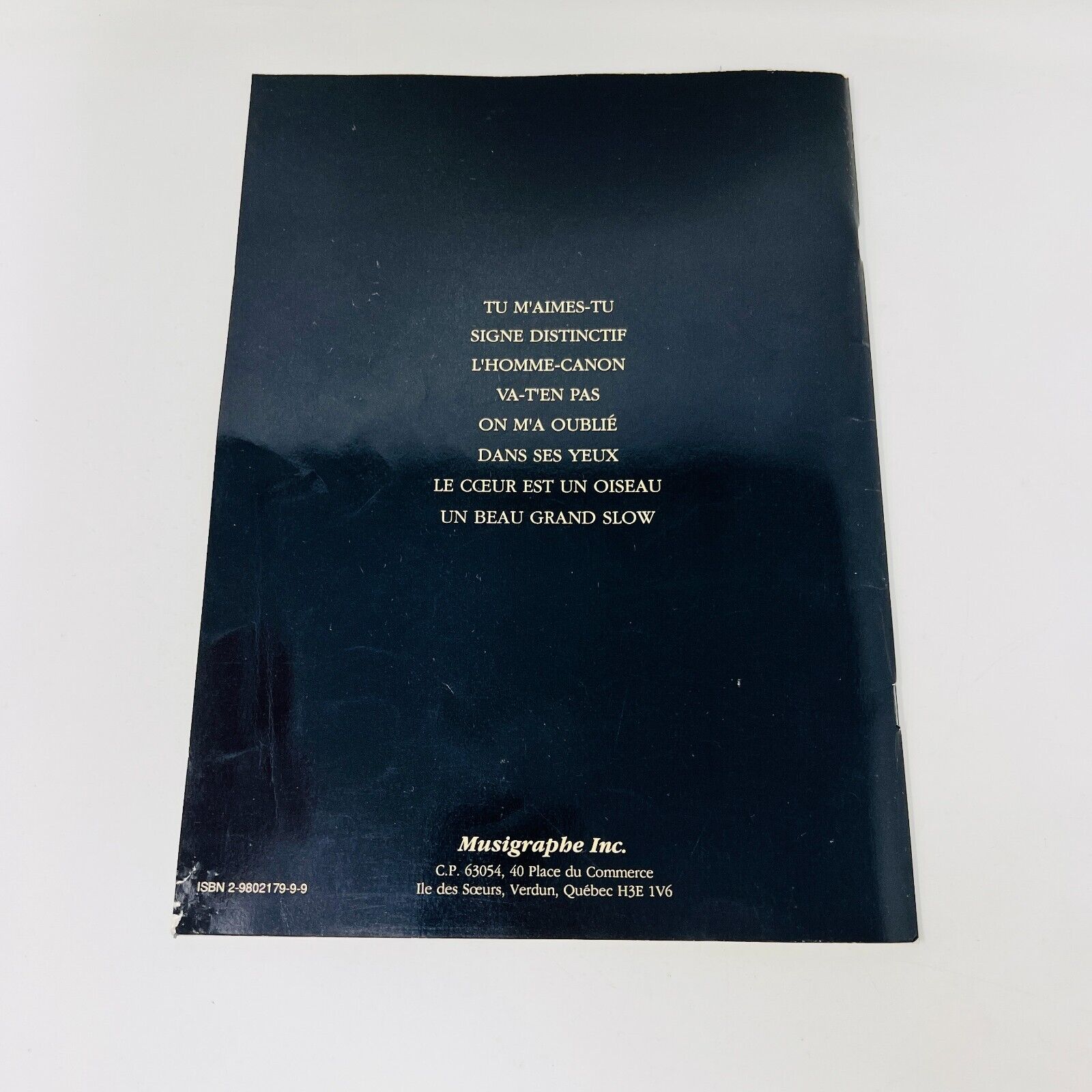 1994 Richard Desjardins Piano Partitions Songbook Musigraphe Tu m'aimes-tu