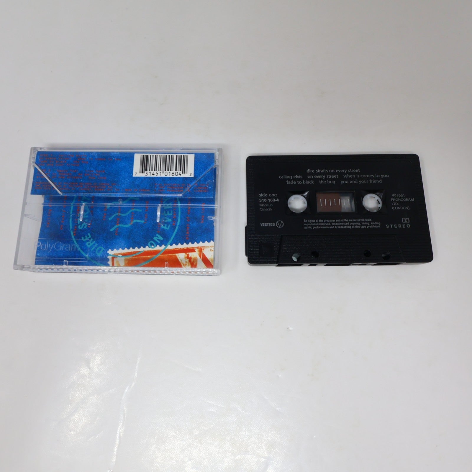 Dire Straits 2 Cassettes Lot On Every Street/Brothers in Arms Money for Nothing