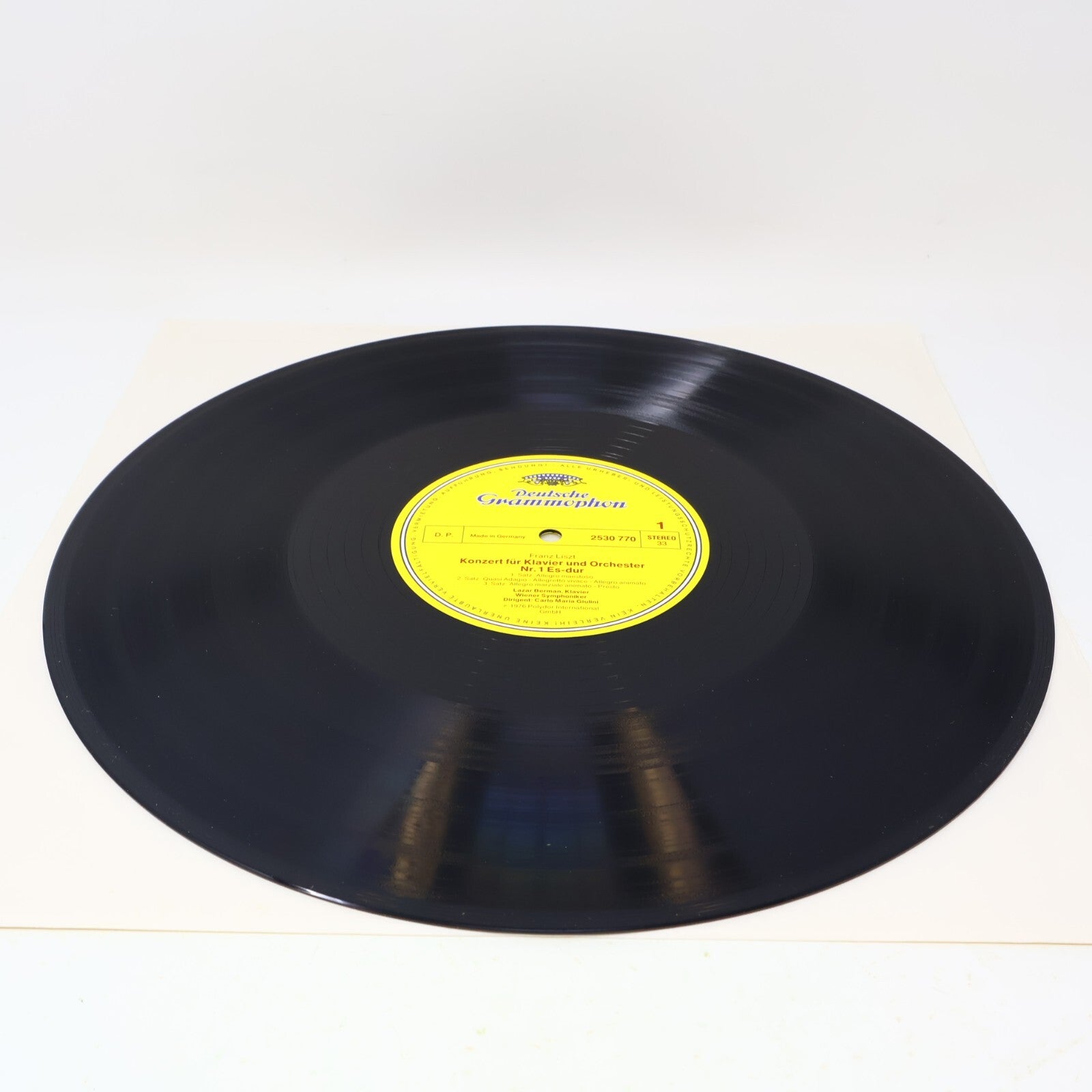 Liszt Lazar Berman Giulini Wiener Piano Concertos 1976 LP Record Vinyl 2530 770