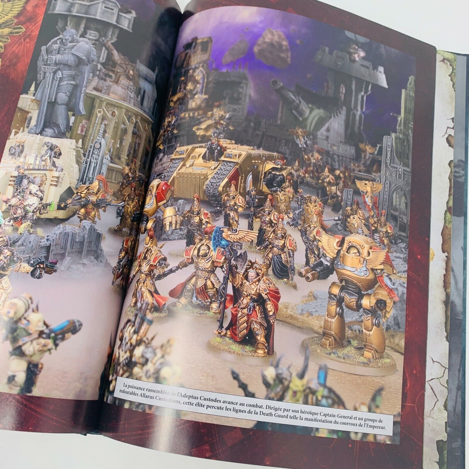 2018 Warhammer 40,000 Codex Adeptus Custodes Games Workshop Livre Français 40k