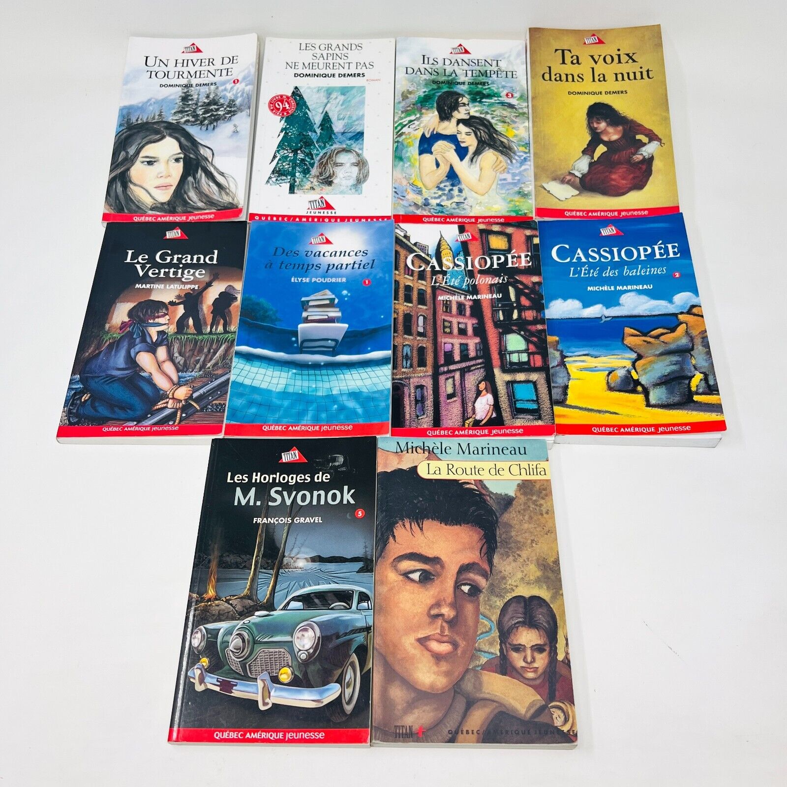 10x Titan Lot Livres pour Enfants Marie-Tempête/Ta Voix dans la Nuit/Cassiopée