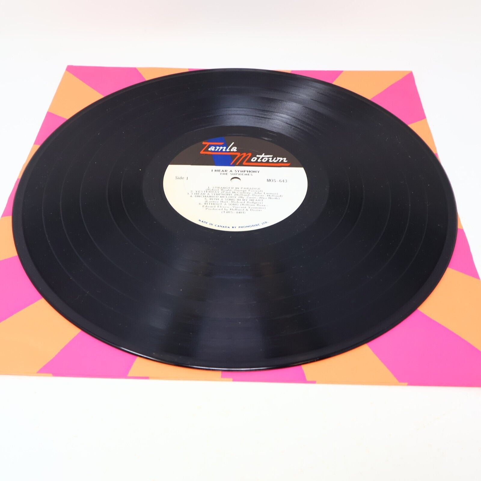 The Supremes I Hear A Symphony LP Record Vinyl MOS-643 Canada 1966 Funk Soul 60s
