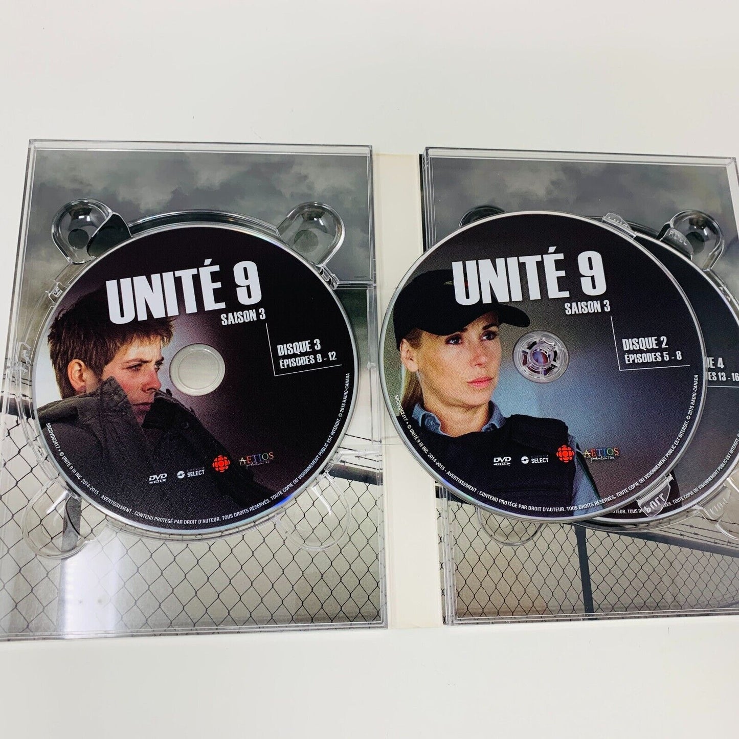2015 Unité 9 Saison 3 Série Télévision TV Guylaine Tremblay Larouche DVD Testé