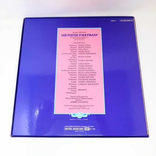 Offenbach Les Contes D'Hoffmann Geori Boué Bovy 3 LP Record Disque 2C 153-1415/3