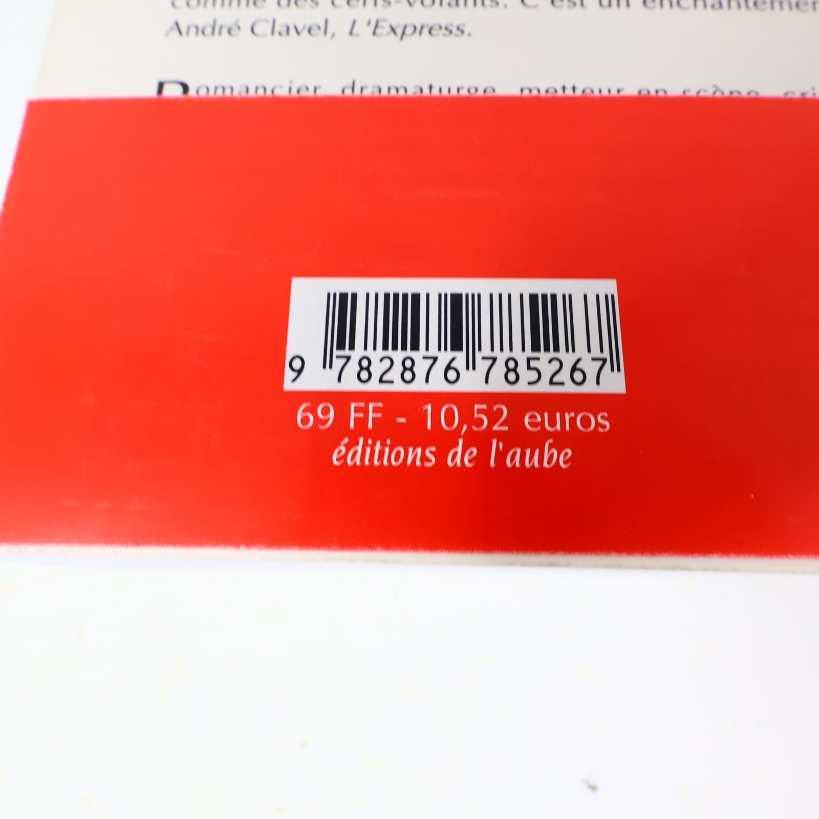2000 La Montagne de l'Âme Gao Xingjian Editions de l'Aube Littérature Français