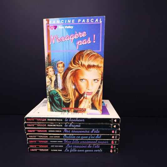 Lot 8 Livres Haute Tension Sweet Dreams Sun Valley Hachette Français Vintage 80s