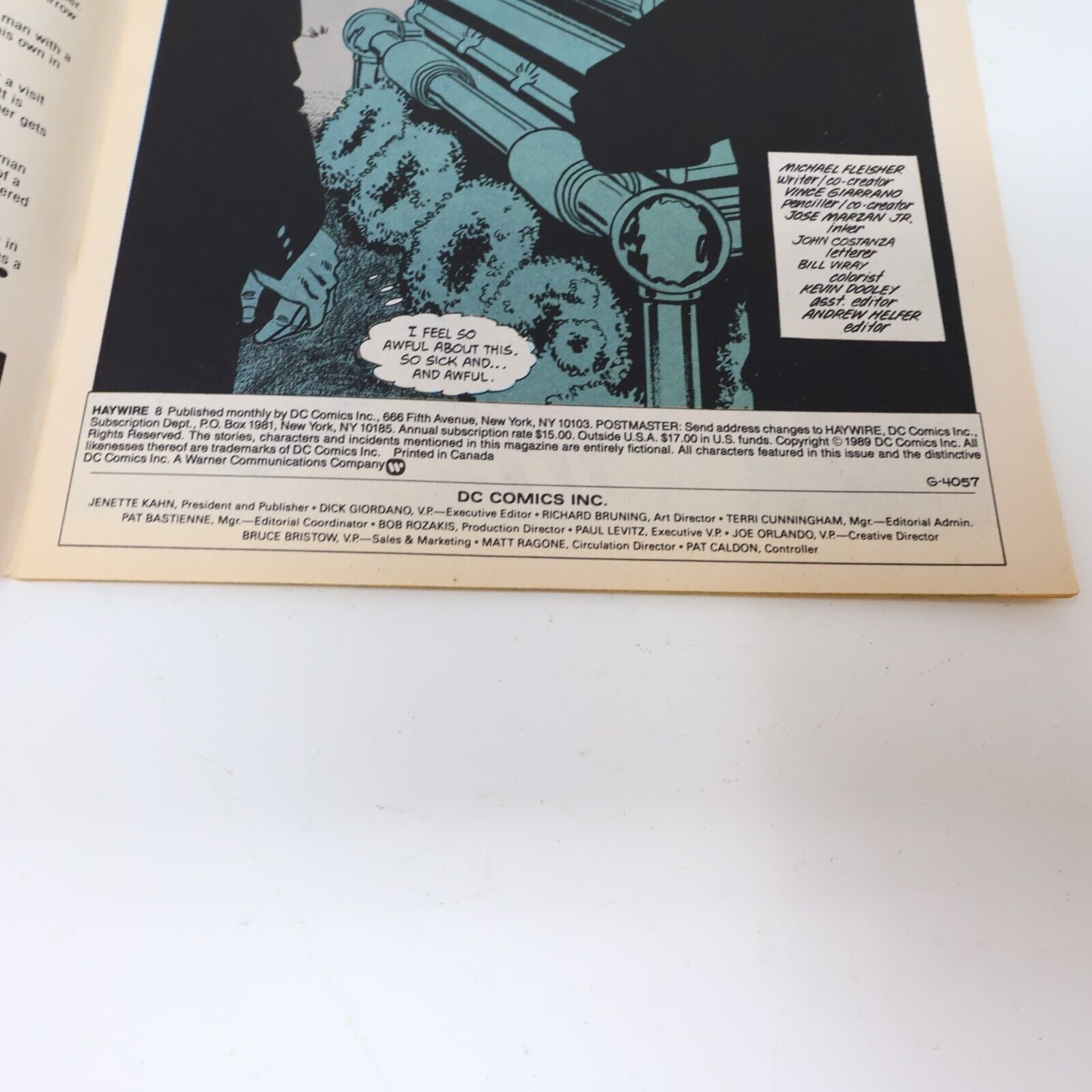 Lot 7 Comics HayWire #1-5, 7-8 Michael Fleisher/Vince Guarrano/Marzan 1980s