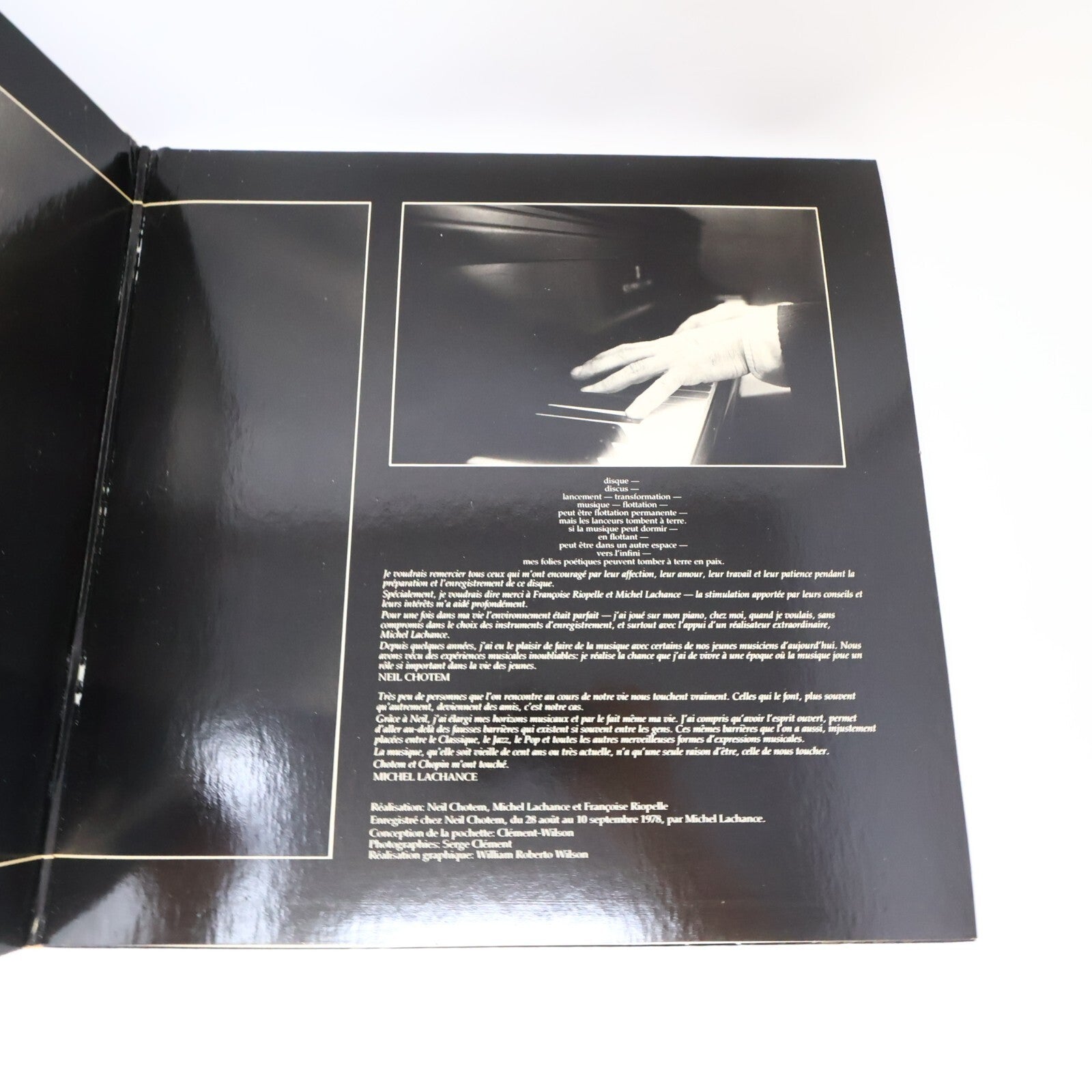 Neil Chotem Vers L'infini 1978 Kébec-Disc Disque LP Record Vinyl KD 953 Piano