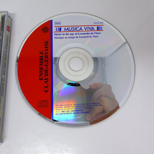 Ensemble Claude-Gervaise CD Music In The Age Of Leonardo Da Vinci Musica Viva