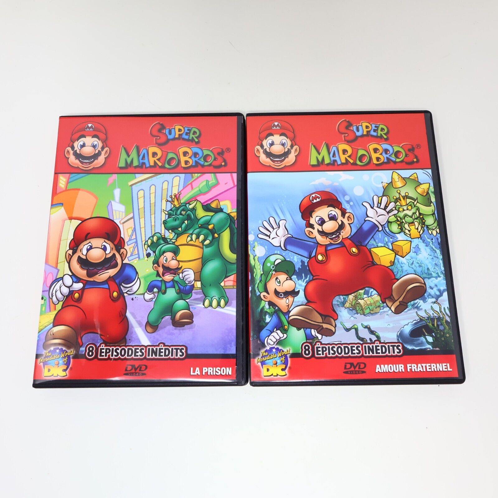 Lot Super Mario Bros DVD La Prison & Amour Fraternel Série TV NTSC Français 2007