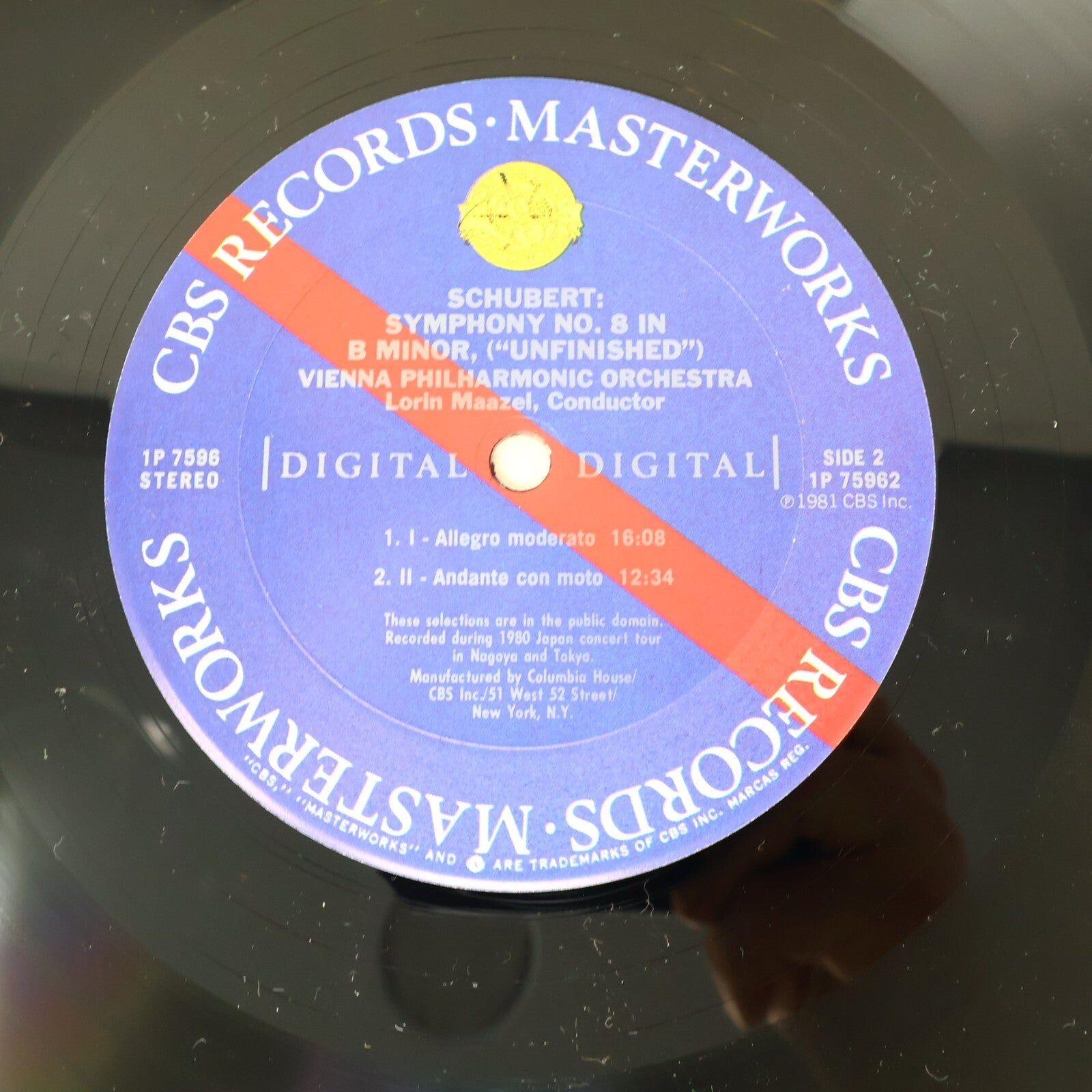 Lorin Maazel Beethoven Schubert Wiener 1981 Symphony #5 op.67 #8 Record 1P 7596