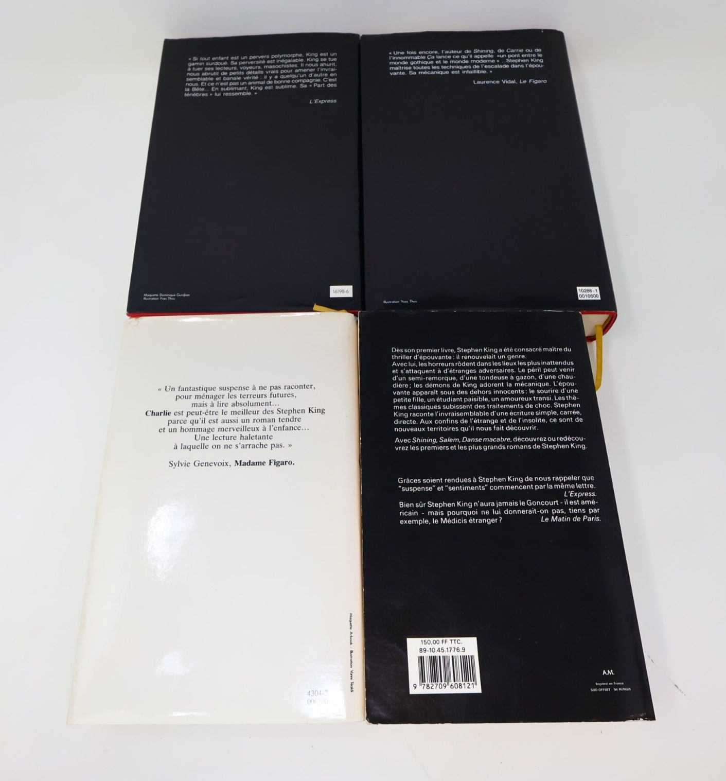 Lot 10 Livres Stephen King France-Loisirs/JCLattès Charlie Shinning Français