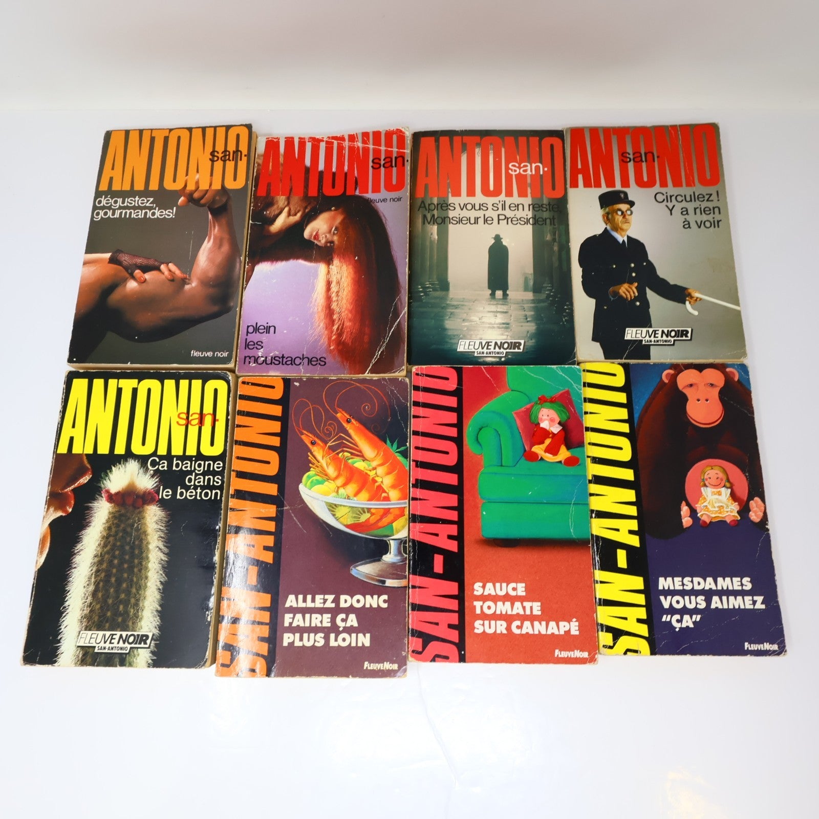 San-Antonio Lot 40 Livres Crime et Mystère Policier Thriller Fleuve Noir PB Vtg
