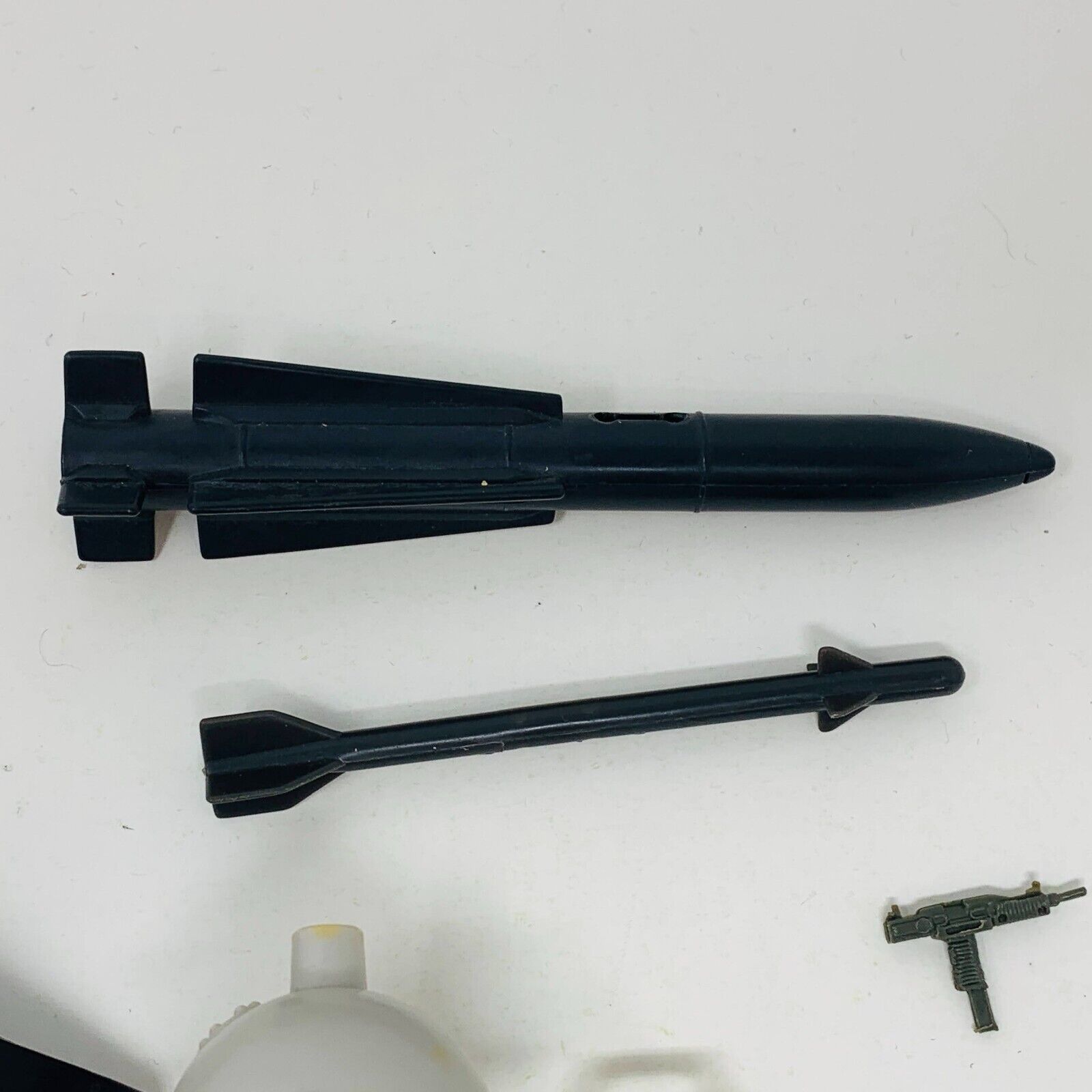 1980s GI Joe Mixed Parts Lot Uzi Air Mine Airborne Helmet Gun Backpack Missiles
