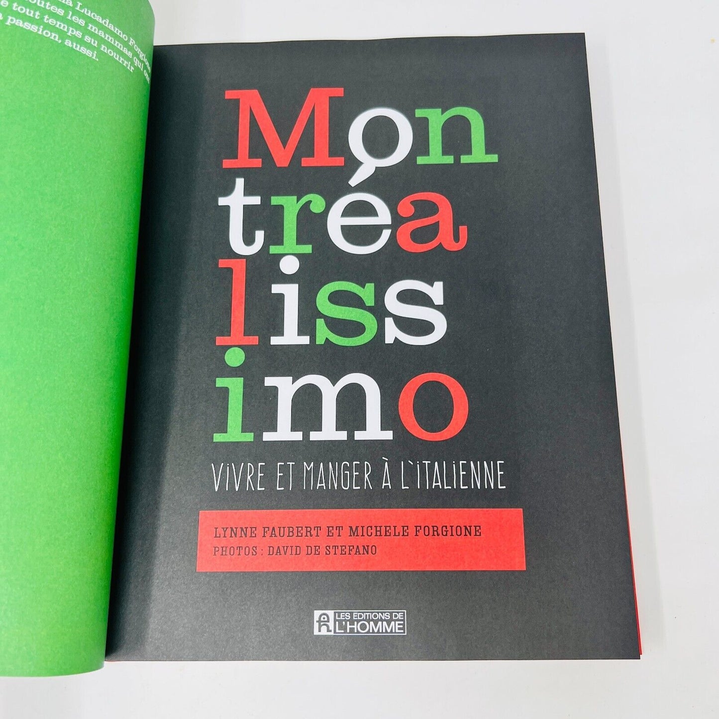 2016 Montréalissimo Vivre et Manger à l'Italienne à Montréal Histoire Recettes