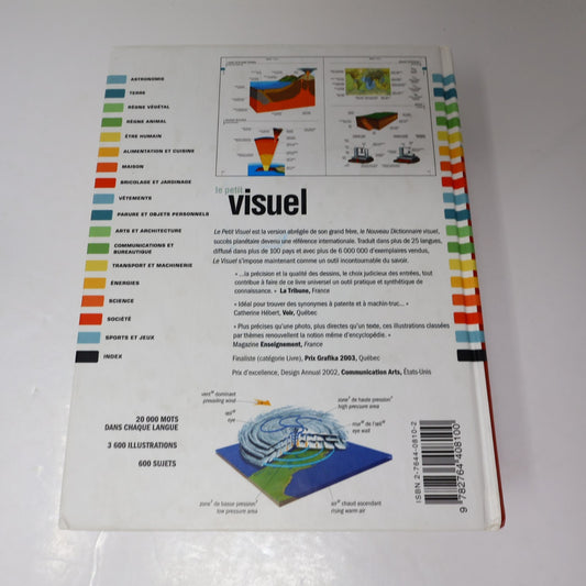 Le Petit Visuel Dictionnaire Français/Anglais Ouvrage de Référence Éducation HC