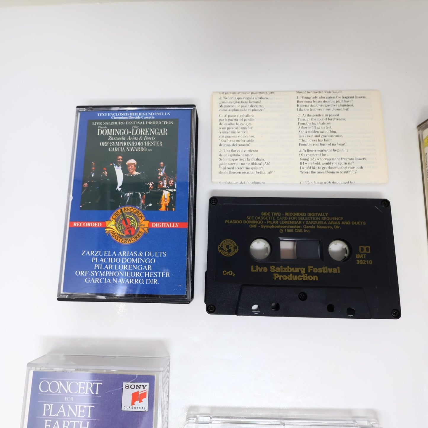 Placido Domingo 11 Cassettes Lot Arias/Save your Nights for Me/Unknown Puccini