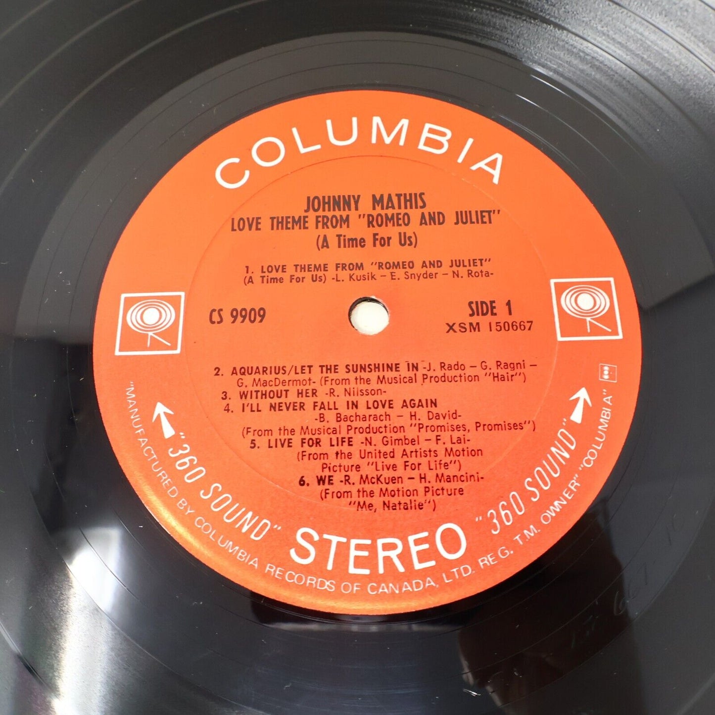 3x Johnny Mathis Raindrops Keep Fallin'/Greatest Hits/Romeo Juliet LP Record Lot