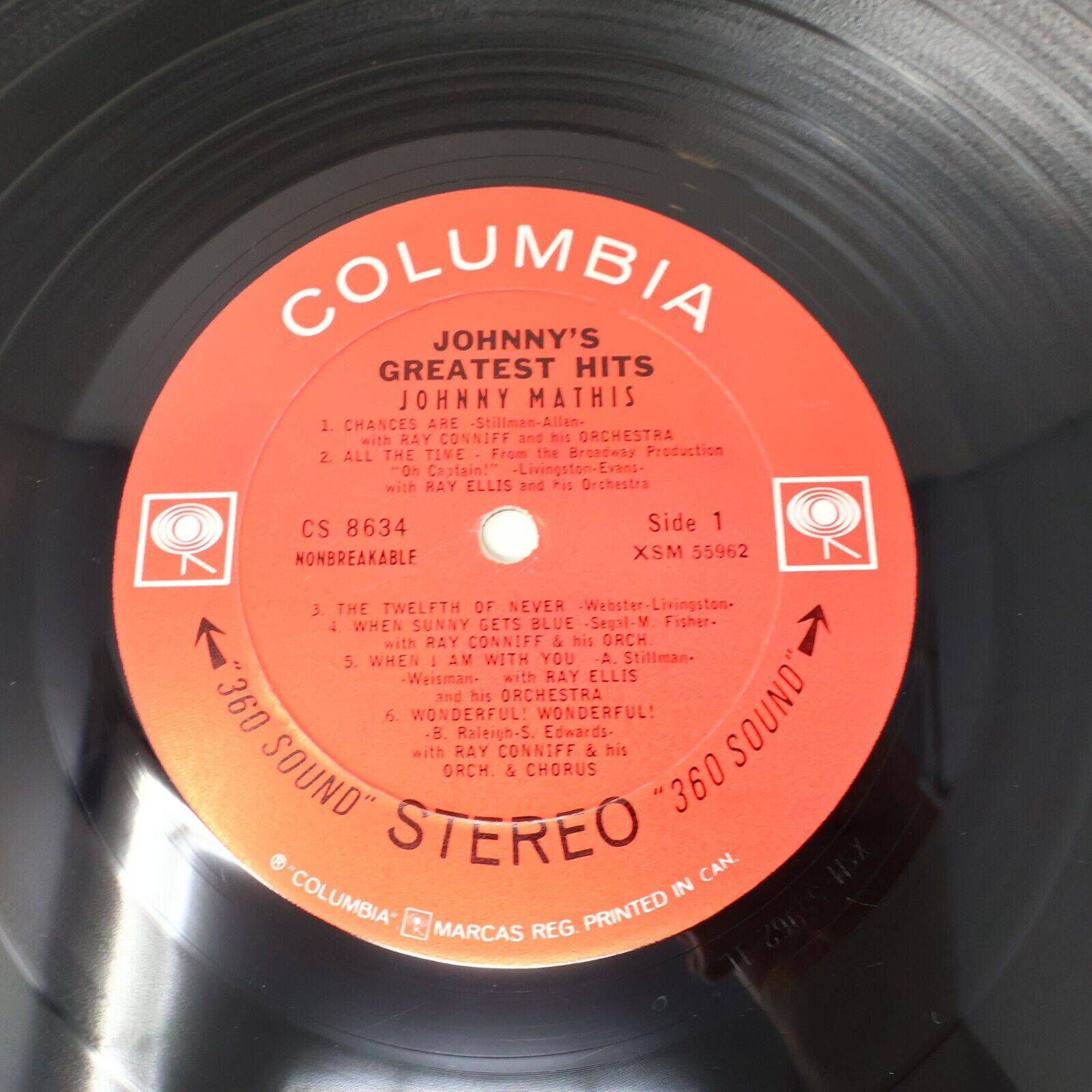 3x Johnny Mathis Raindrops Keep Fallin'/Greatest Hits/Romeo Juliet LP Record Lot