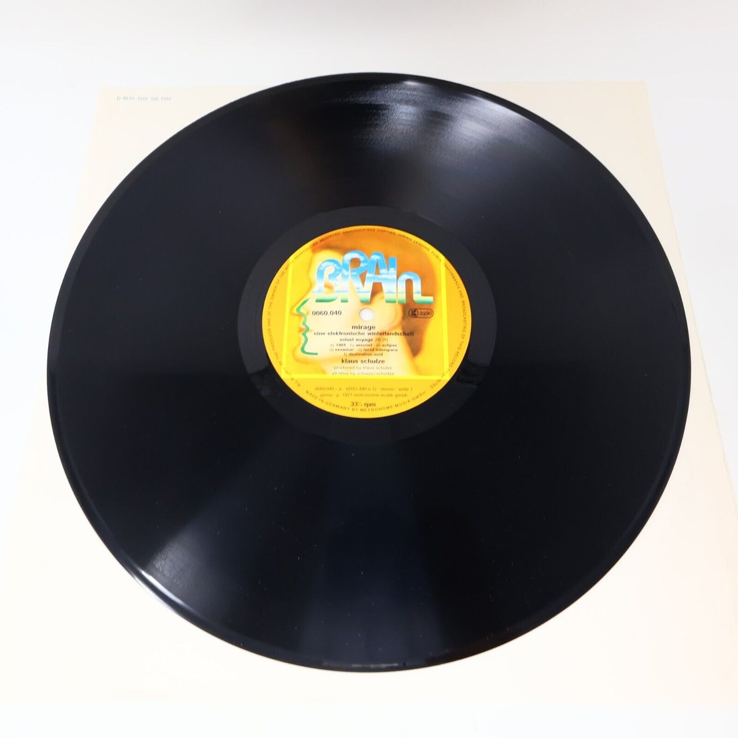 Klaus Schulze Mirage LP Record Vinyl 1977 Germany 60.040 Berlin-School Ambient