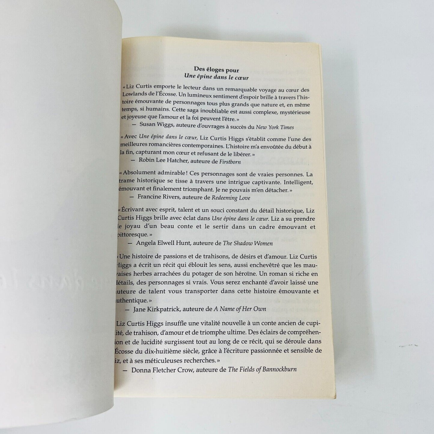 Les Lowlands Écossais 1-5 de Liz Curtis Higgs Lot Livres Ada Épine dans le Coeur