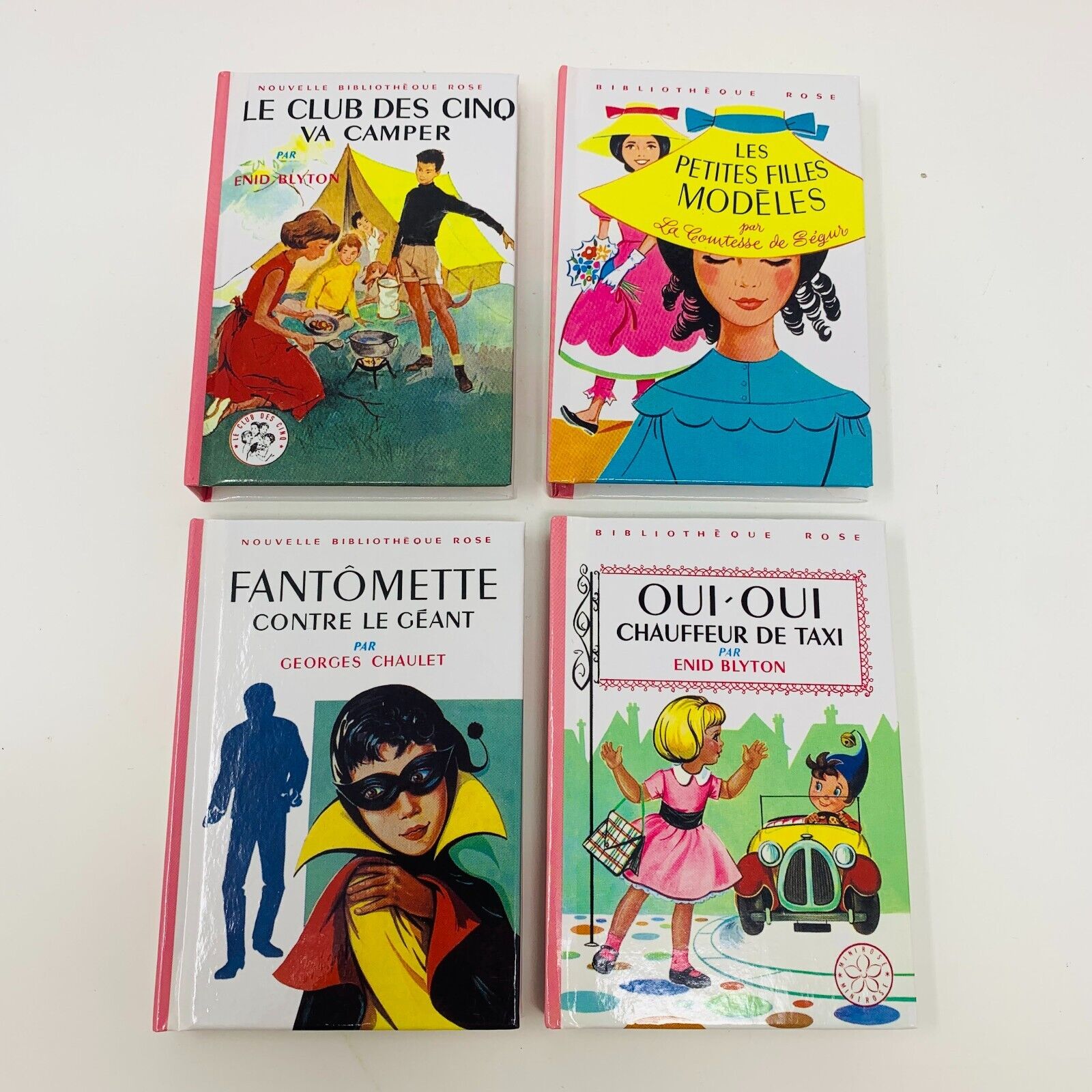 2006 Coffret La Bibliothèque Rose a 150 Ans 4 Livres Miniatures Chaulet Blyton