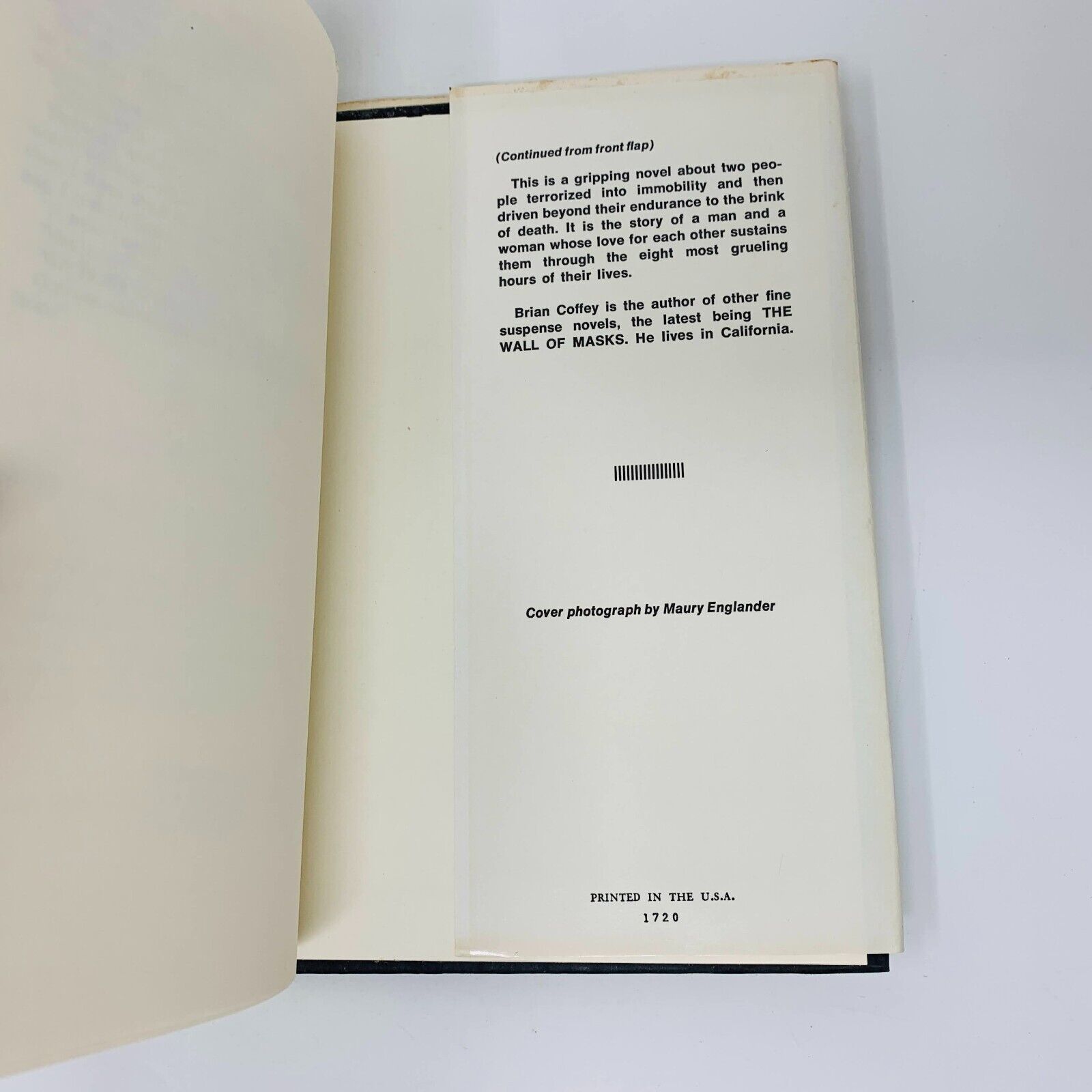 1977 The Face of Fear Hardcover DJ Book Club Edition Brian Coffey (Dean Koontz)