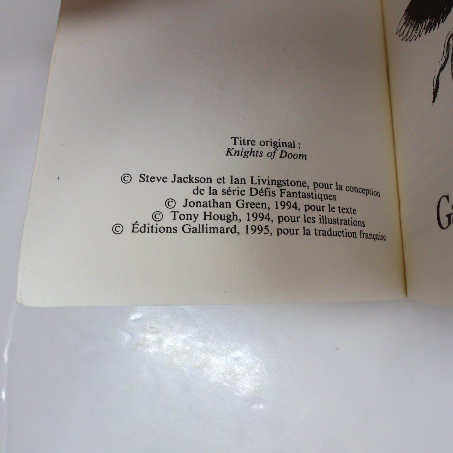 Les Chevaliers du Destin Jackson/ Livingstone Défis Fantastiques #55 LDVELH 1995
