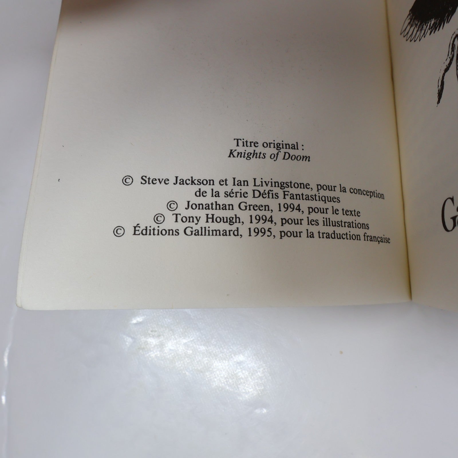 Les Chevaliers du Destin Jackson/ Livingstone Défis Fantastiques #55 LDVELH 1995