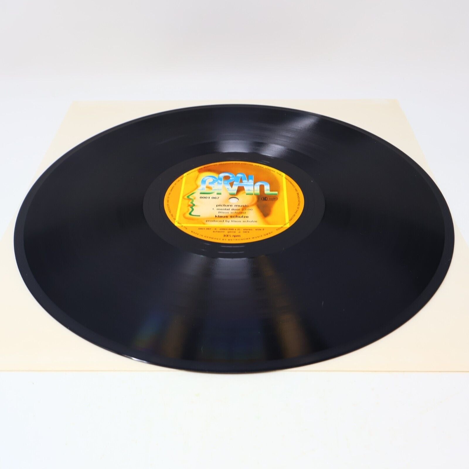 Klaus Schulze Picture Music LP Record Vinyl 1970s Germany Electronic BRAIN 1067
