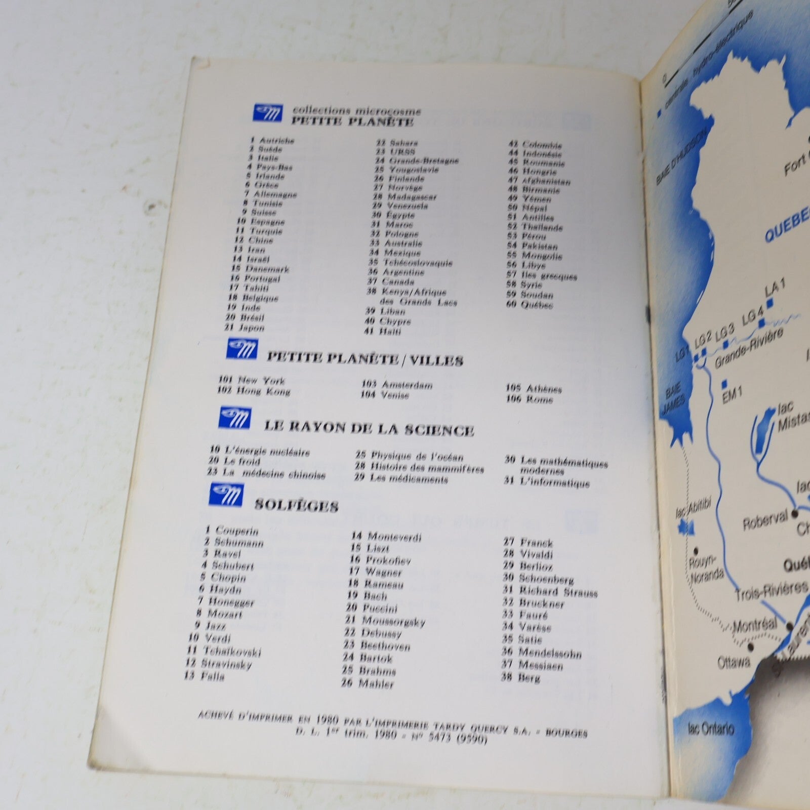 1980 Québec Philippe Meyer Collections Microcosme Petite Planète Seuil Français