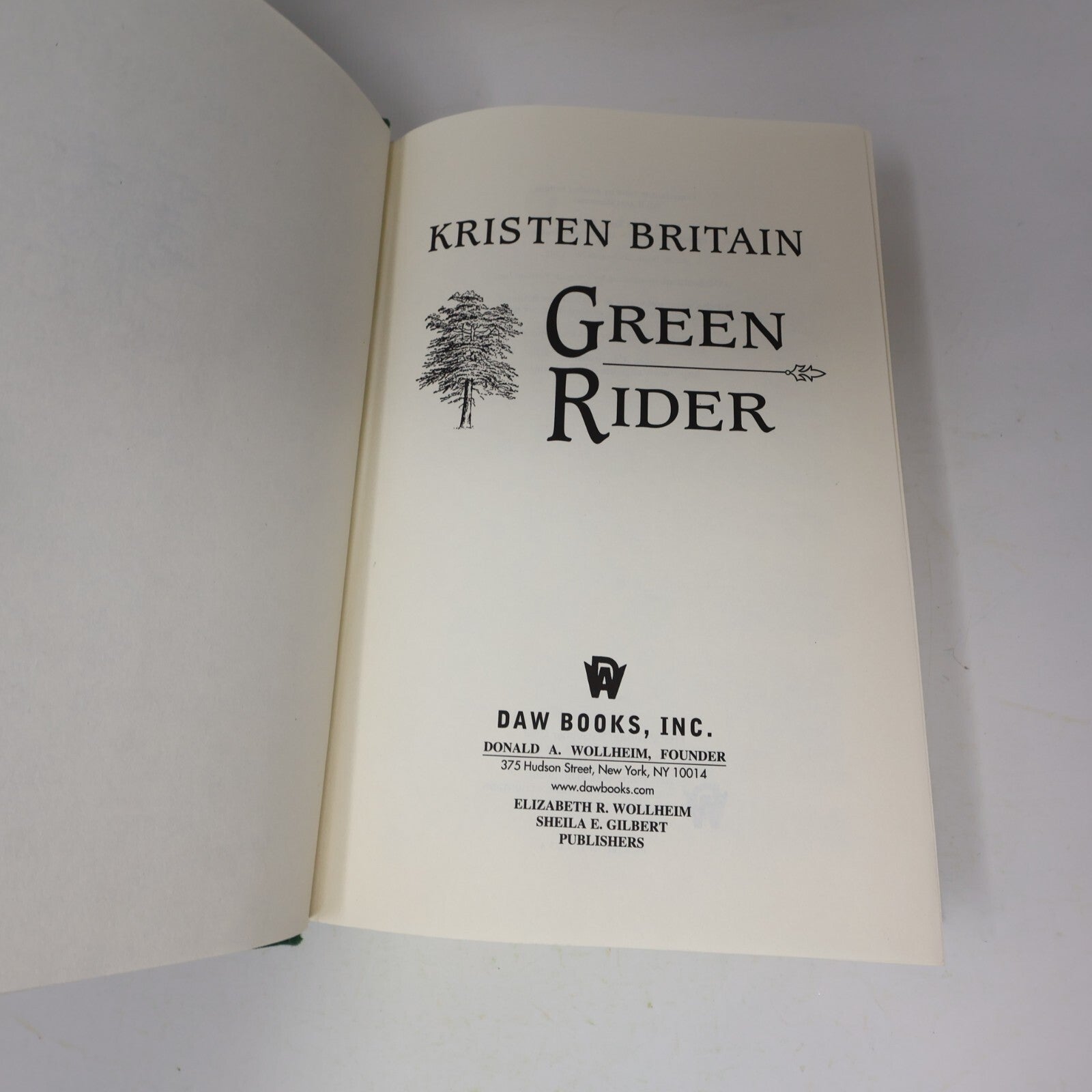 Green Rider #1 Kristen Britain 1998 1st Print Daw Hardcover Fantasy Adventure HC