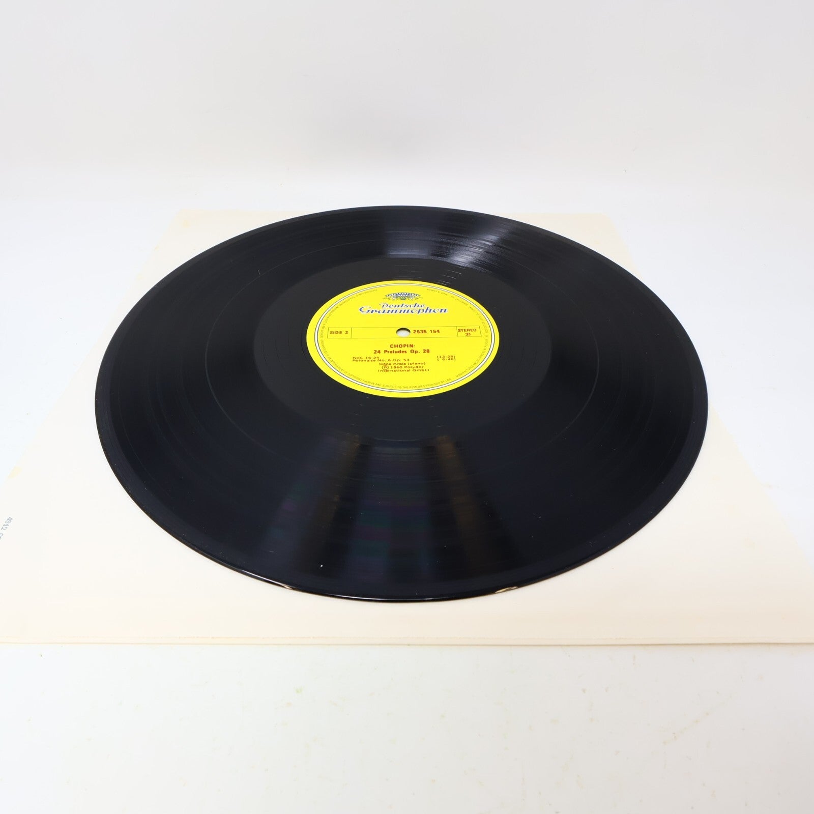 Chopin Géza Anda Preludes Op.28 / Polonaise Op.53 LP 1975 Record Piano 2535 154