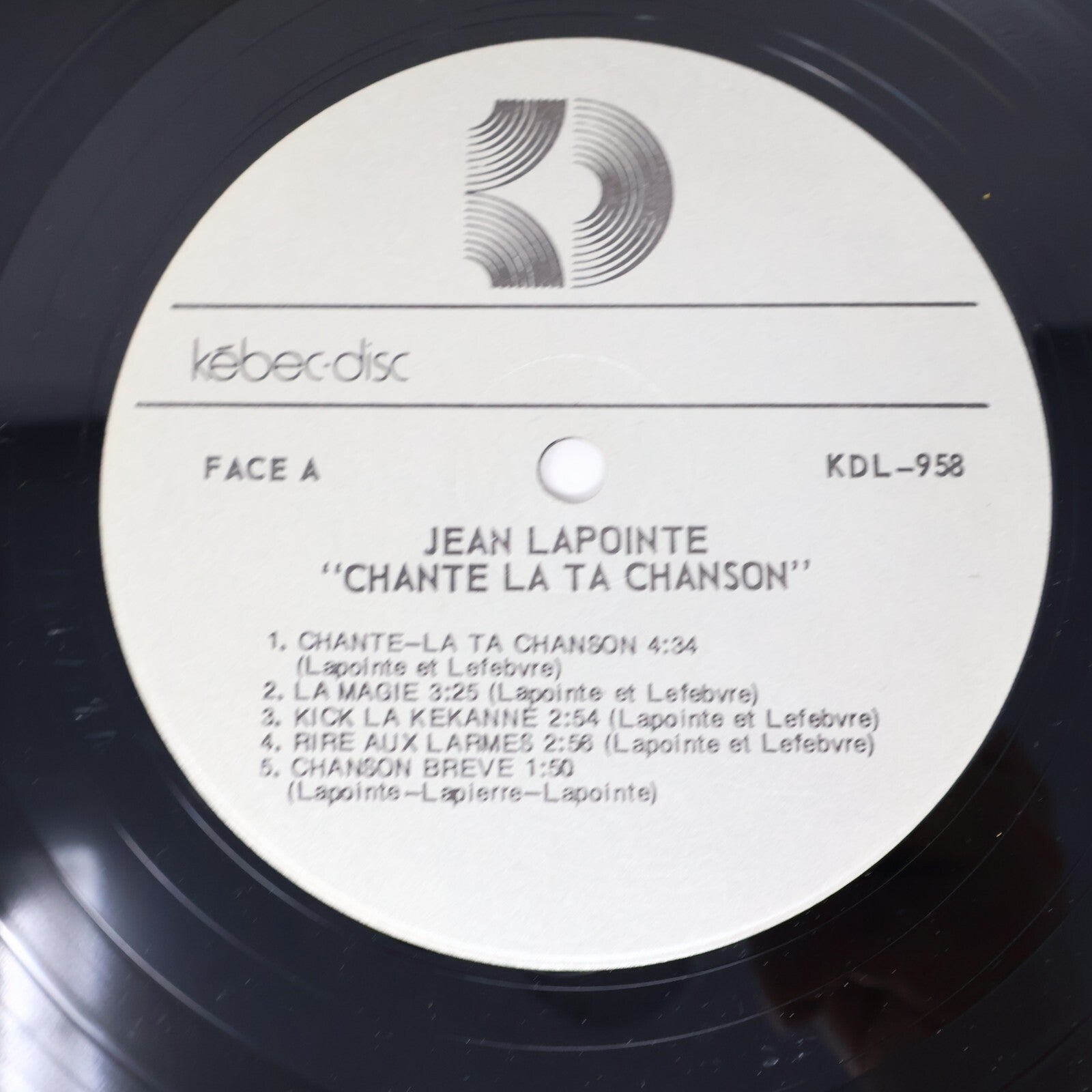 Jean Lapointe Lot 3 Disques Jongleur/Si On Chantait/Chante la ta Chanson Record