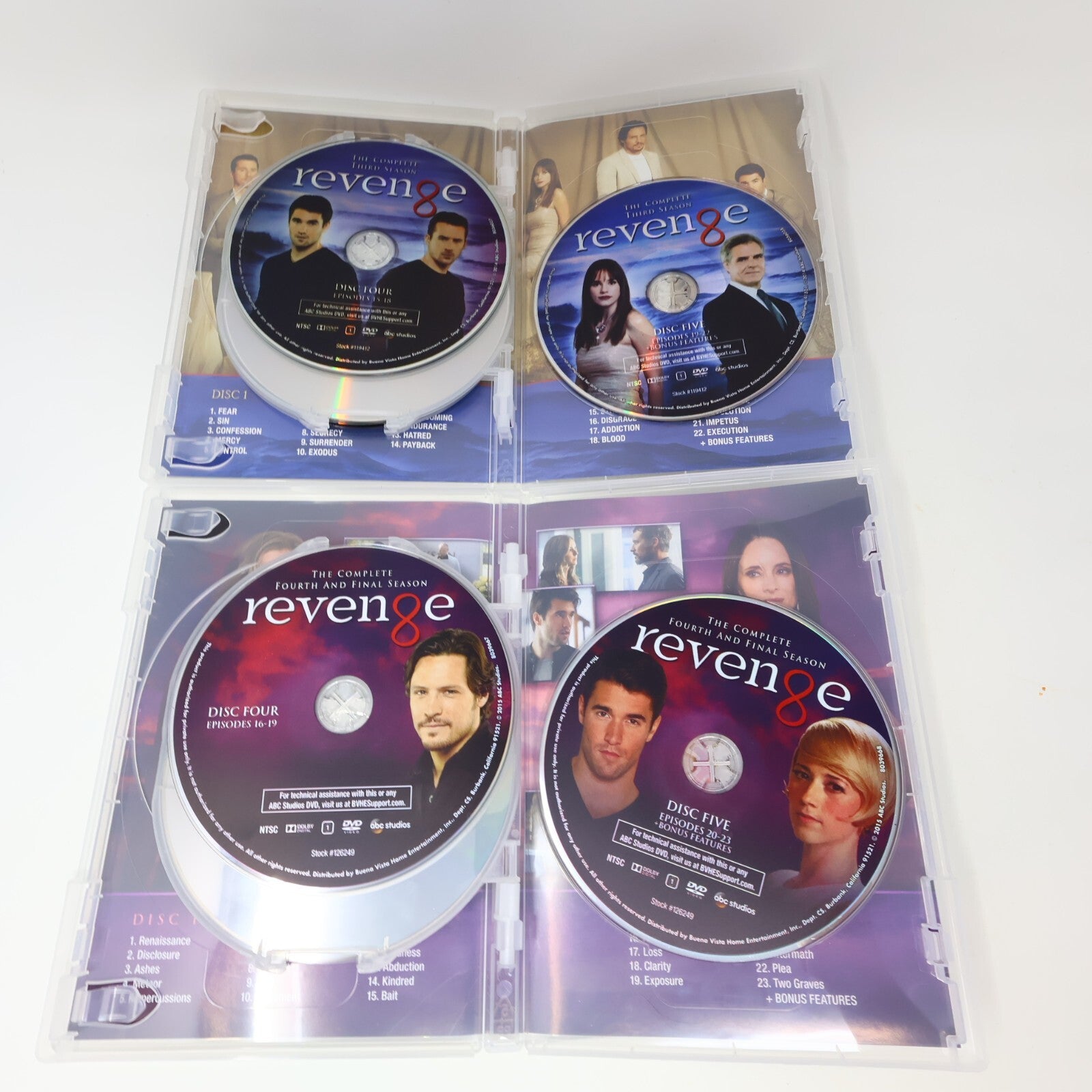 Revenge Seasons #1-4 Complete Series DVD Abc Tested Emily VanCamp NTSC Region 1