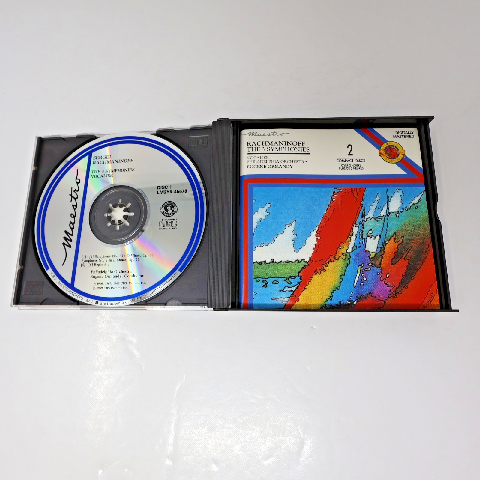 Rachmaninov Symphonies 1-2-3/Vocalise CD Eugene Ormandy/Philadelphia Masterworks