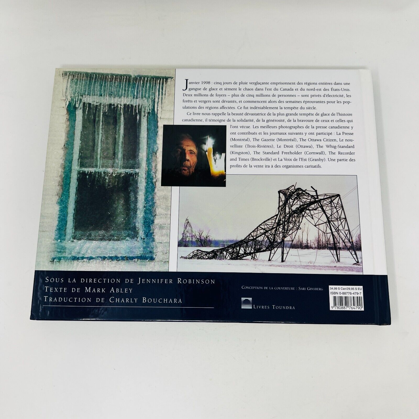 1998 Le Grand Verglas de Mark Abley Tempête de Janvier 98 Québec Images Français