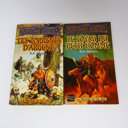 Lot 2 Livres Royaumes Oubliés #16-17 La Trilogie du Val Bise Fantasy Français PB