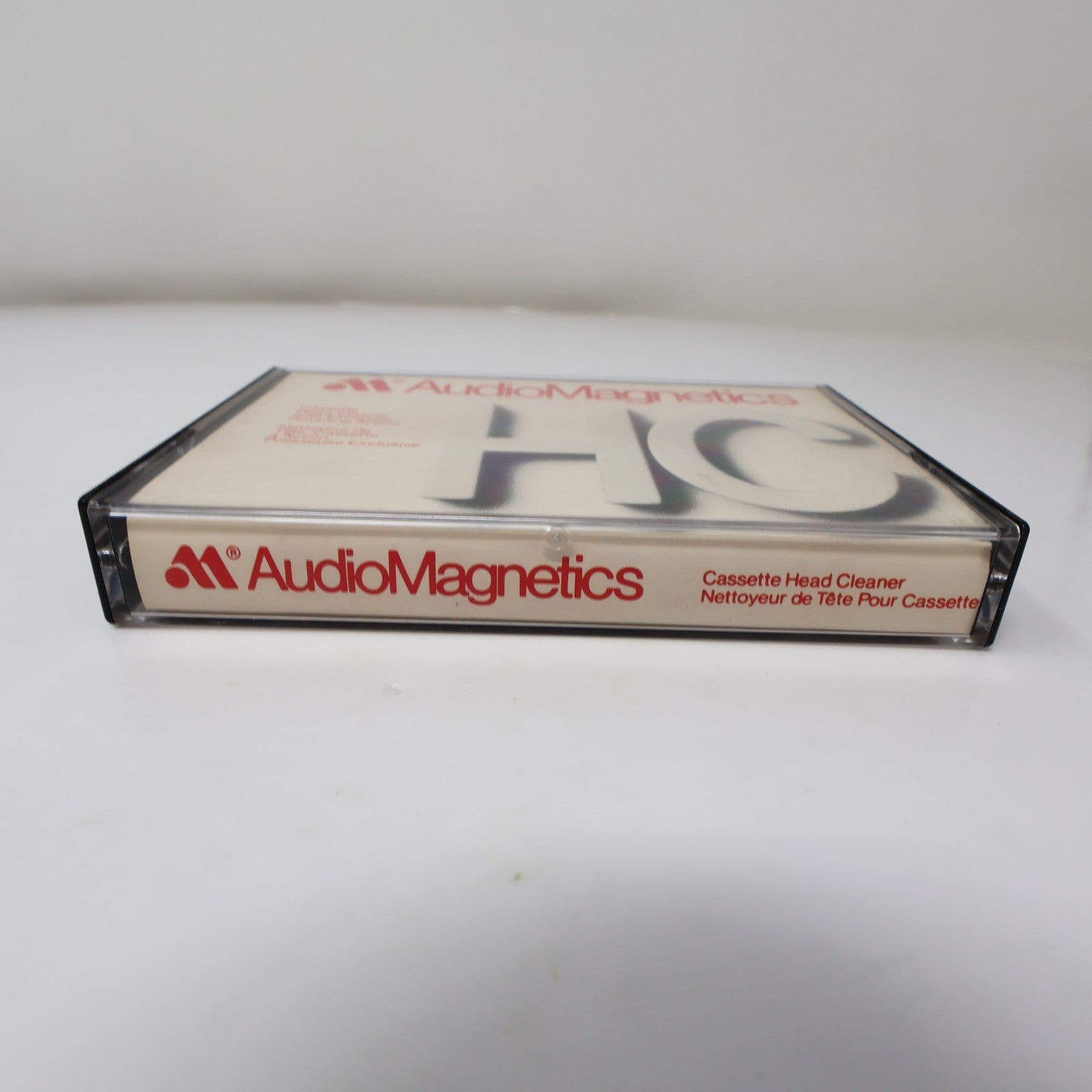 Audio Magnetics Cassette Tape Head Cleaner with Exclusive Polishing Action HC