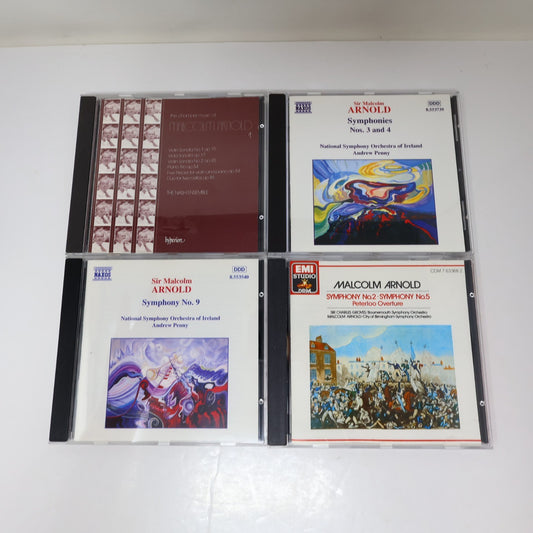 Sir Malcolm Arnold 4 CD Lot Symphony #2-3-4-5 9/Chamber Music 1 Classical 80-90s