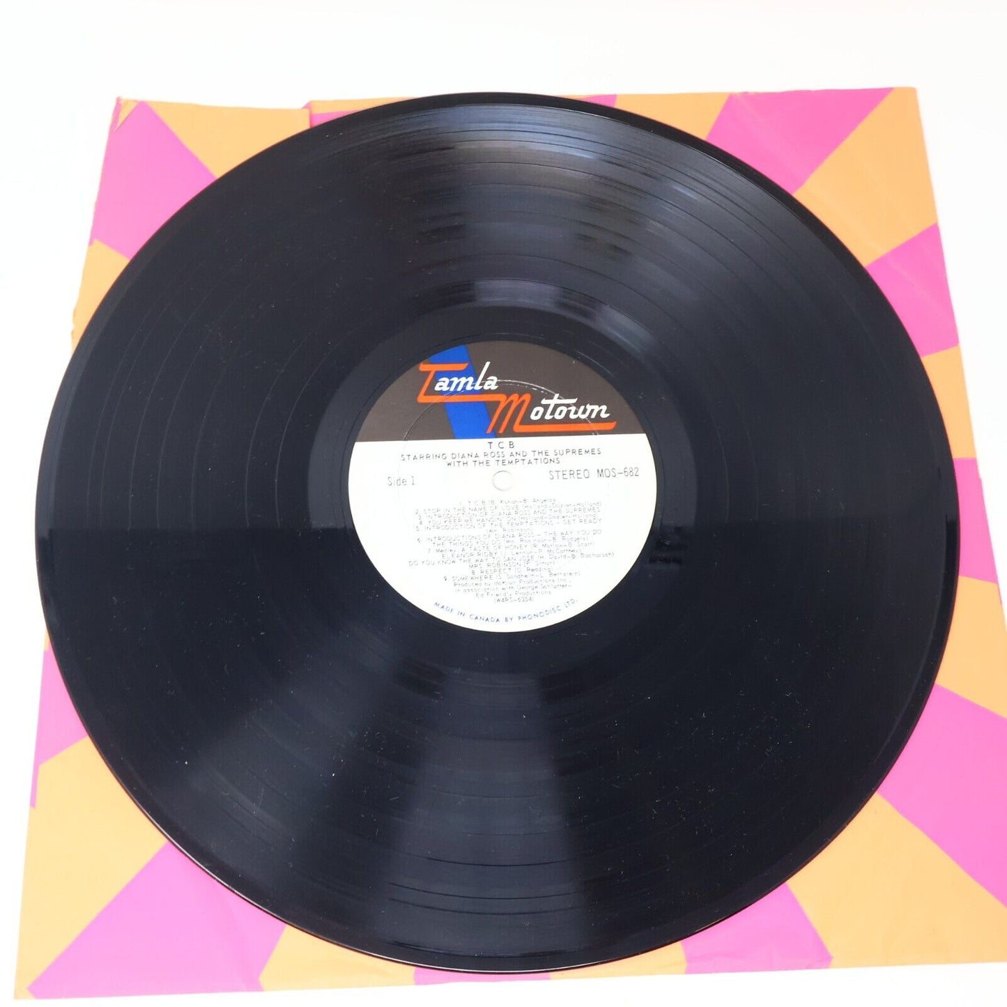 The Original Soundtrack From TCB Diana Ross Supremes Temptations LP Record 1968