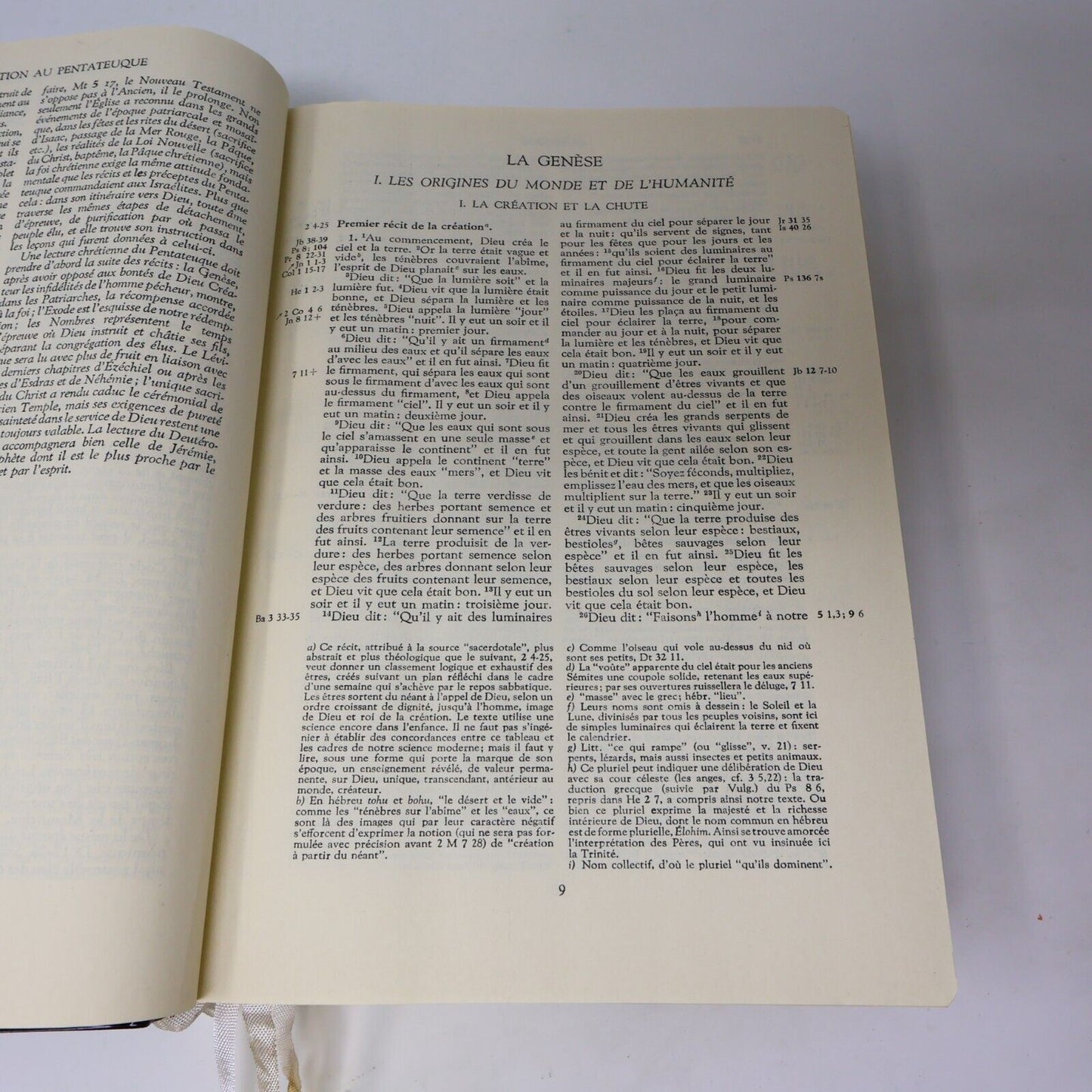 1962 La Sainte Bible Les Éditions du Cerf Religion Français Livre Hardcover HC