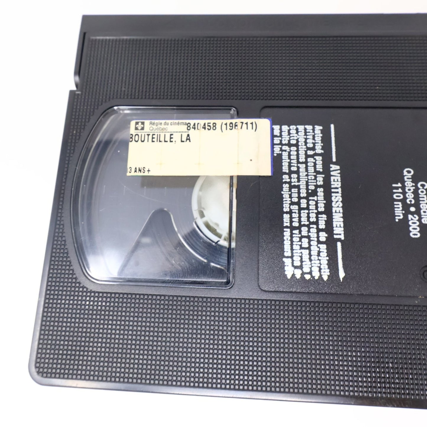 La Bouteille VHS 2000 Comédie Québec Jean Lapointe/Réal Bossé/Sylvie Moreau NTSC