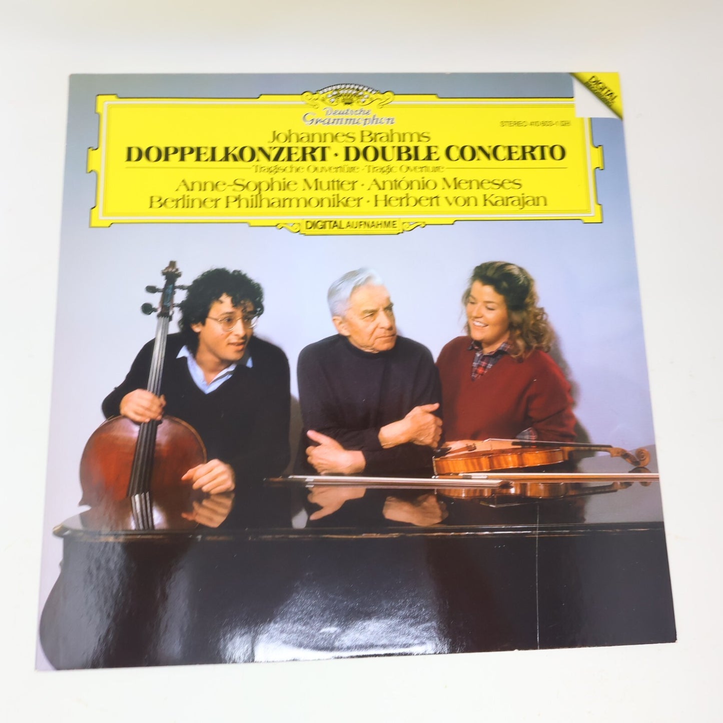 Herbert von Karajan Brahms Mutter Meneses Double Concerto LP Record 410 603-1