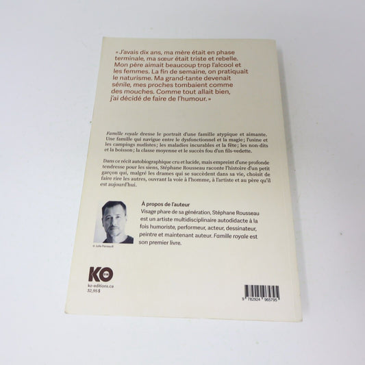 2022 Famille Royale Stéphane Rousseau Biographie Québec Humour Ko Editions Livre