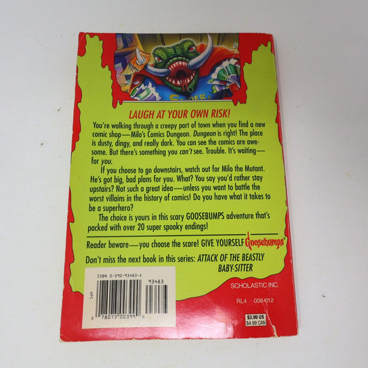 1997 Little Comic Shop of Horrors R. L. Stine Goosebumps #17 1st Print Paperback