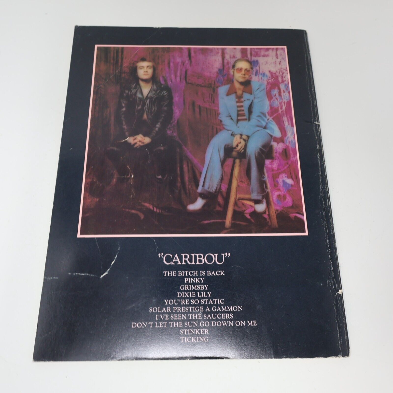 1974 Caribou Songbook Elton John/Bernie Taupin Paperback PB Big Pig Music 70s